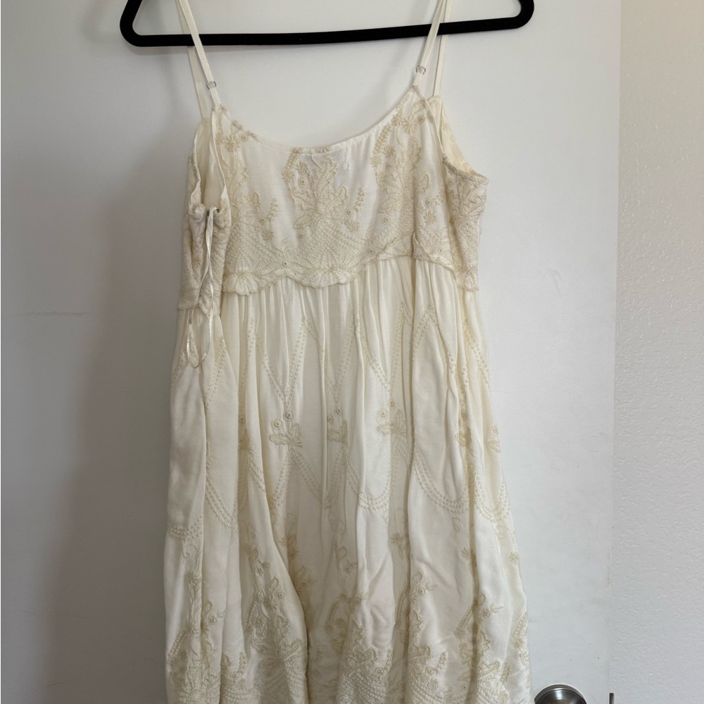 Urban Outfitters Cream Floral Dress